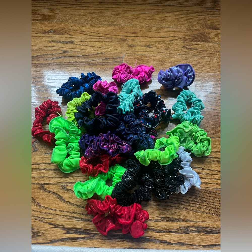 assortment of gymnastics/ dance scrunchies (never used before)